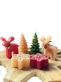 Aberto Design Christmas Candle Set15 Multicolor